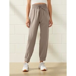 Abercrombie YPB motionTEK Jogger Pants Taupe XS High Rise Activewear